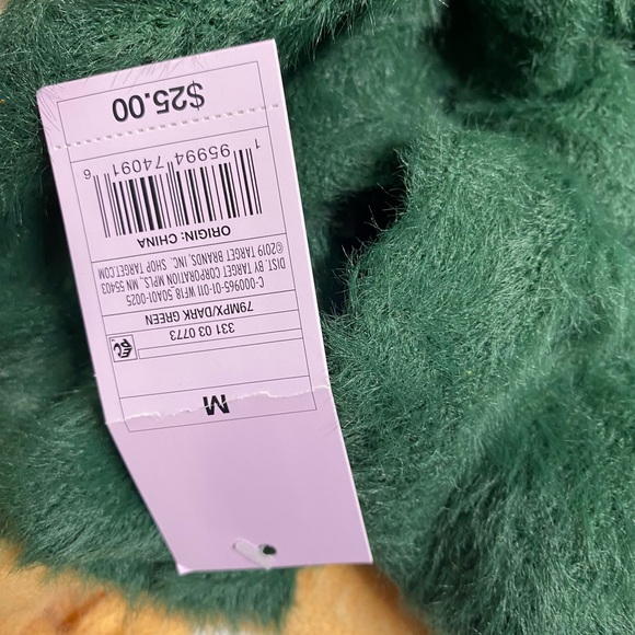Wild Fable NWT multiple colors sizes Fuzzy Cardigan Sweater Green - Picture 3 of 5